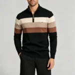 Modern Fit Half-Zip Mandarin Collar Sweater - Image 26