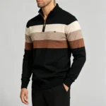 Modern Fit Half-Zip Mandarin Collar Sweater - Image 27