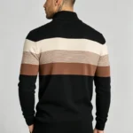 Modern Fit Half-Zip Mandarin Collar Sweater - Image 29