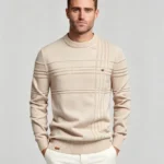 Modern Fit Half-Zip Mandarin Collar Sweater