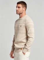 Modern Fit Solid Color Crew Neck Sweater - Image 28