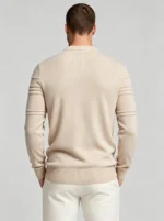 Modern Fit Solid Color Crew Neck Sweater - Image 26