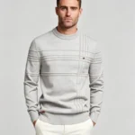 Modern Fit Half-Zip Mandarin Collar Sweater - Image 21
