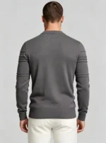 Modern Fit Solid Color Crew Neck Sweater - Image 21