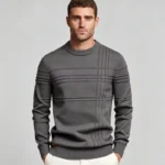 Modern Fit Half-Zip Mandarin Collar Sweater - Image 7