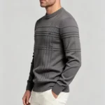 Modern Fit Half-Zip Mandarin Collar Sweater - Image 6