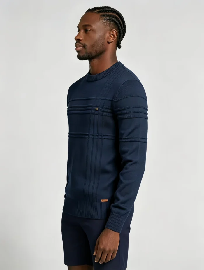 Modern Fit Solid Color Crew Neck Sweater - Image 16