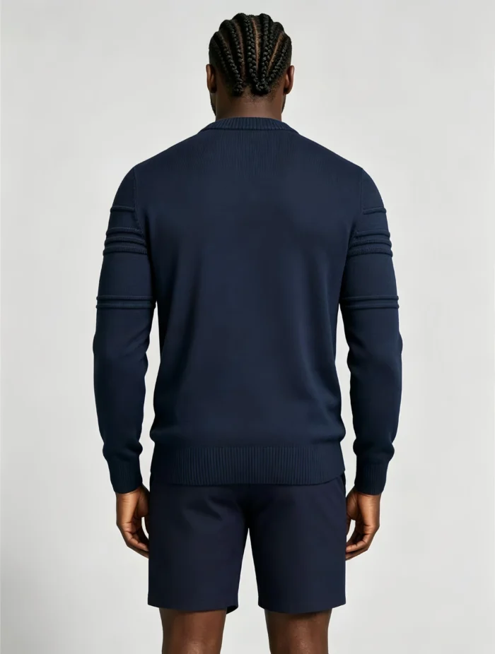 Modern Fit Solid Color Crew Neck Sweater - Image 15