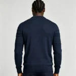 Modern Fit Half-Zip Mandarin Collar Sweater - Image 2