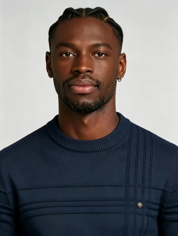 Modern Fit Solid Color Crew Neck Sweater - Image 14
