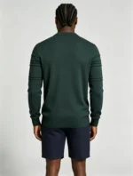 Modern Fit Solid Color Crew Neck Sweater - Image 11