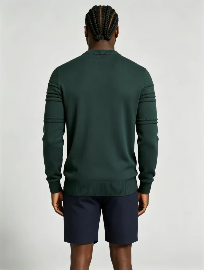 Modern Fit Solid Color Crew Neck Sweater - Image 11