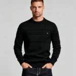 Modern Fit Half-Zip Mandarin Collar Sweater - Image 23