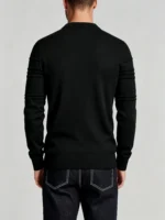 Modern Fit Solid Color Crew Neck Sweater - Image 7