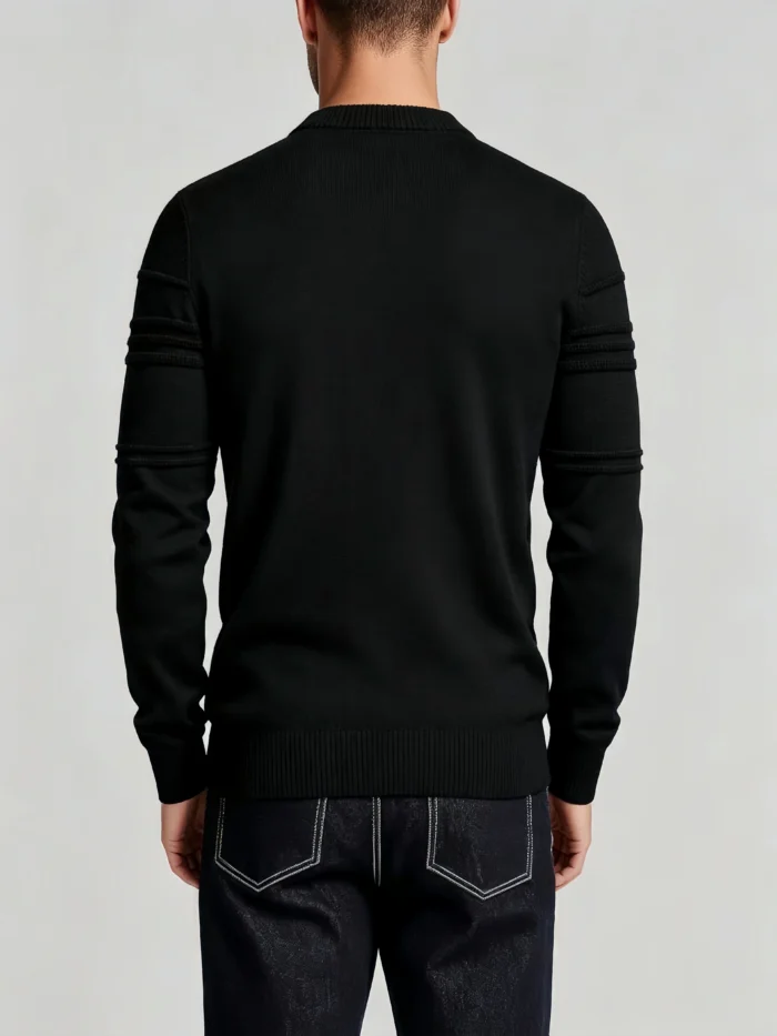Modern Fit Solid Color Crew Neck Sweater - Image 7
