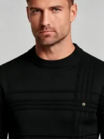 Modern Fit Solid Color Crew Neck Sweater - Image 6