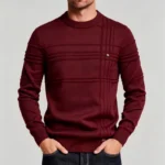Modern Fit Half-Zip Mandarin Collar Sweater - Image 13