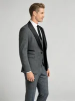 Men's All-Day Comfort 3-Piece Tuxedo Suit with Vest Versatile for Wedding, Dinner & Formal Events - Image 3