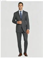 Men's All-Day Comfort Wrinkle-Resistant Pinstripe Suit Set for Work, Daily Wear & Semi-Formal Events - Image 5