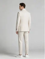 Men's Tailored Double-Breasted Peak Lapel Suit Set - Image 4