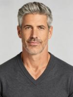 Men's Solid V Neck Long Sleeve Knit Sweater Soft Warm Business Casual Layering Base Pullover - Image 21