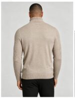 Men's Slim Fit Solid Turtleneck Long Sleeve Knit Sweater Soft Warm Fall Winter Base Layer Pullover - Image 6