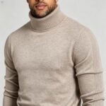 Men's Slim Fit Solid Turtleneck Long Sleeve Knit Sweater Soft Warm Fall Winter Base Layer Pullover - Image 9