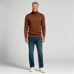 Men's Slim Fit Solid Turtleneck Long Sleeve Knit Sweater Soft Warm Fall Winter Base Layer Pullover - Image 22
