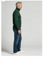 Men's Slim Fit Solid Turtleneck Long Sleeve Knit Sweater Soft Warm Fall Winter Base Layer Pullover - Image 28