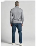 Men's Slim Fit Solid Turtleneck Long Sleeve Knit Sweater Soft Warm Fall Winter Base Layer Pullover - Image 32