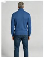 Men's Slim Fit Solid Turtleneck Long Sleeve Knit Sweater Soft Warm Fall Winter Base Layer Pullover - Image 35