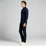 Men's Slim Fit Solid Turtleneck Long Sleeve Knit Sweater Soft Warm Fall Winter Base Layer Pullover - Image 69