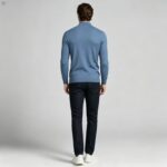Men's Slim Fit Solid Turtleneck Long Sleeve Knit Sweater Soft Warm Fall Winter Base Layer Pullover - Image 71