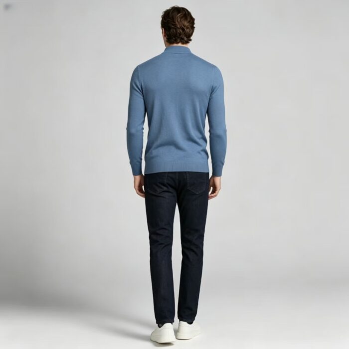 Men's Slim Fit Solid Turtleneck Long Sleeve Knit Sweater Soft Warm Fall Winter Base Layer Pullover - Image 71