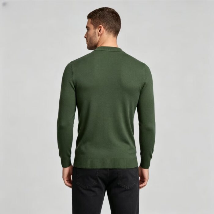 Men's Slim Fit Solid Turtleneck Long Sleeve Knit Sweater Soft Warm Fall Winter Base Layer Pullover - Image 87