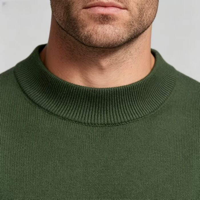 Men's Slim Fit Solid Turtleneck Long Sleeve Knit Sweater Soft Warm Fall Winter Base Layer Pullover - Image 89