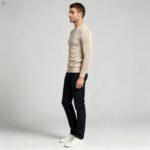 Men's Slim Fit Solid Turtleneck Long Sleeve Knit Sweater Soft Warm Fall Winter Base Layer Pullover - Image 97