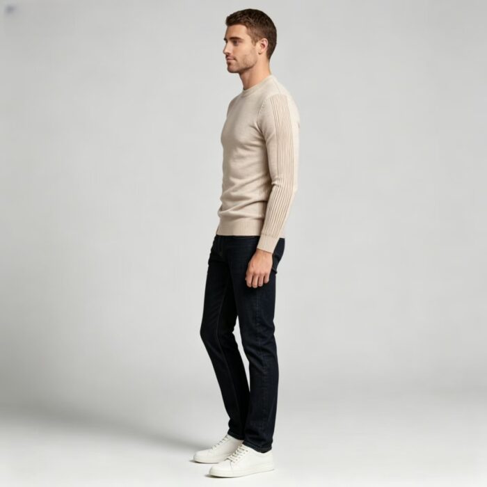 Men's Slim Fit Solid Turtleneck Long Sleeve Knit Sweater Soft Warm Fall Winter Base Layer Pullover - Image 97