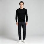 Men's Slim Fit Solid Turtleneck Long Sleeve Knit Sweater Soft Warm Fall Winter Base Layer Pullover - Image 98