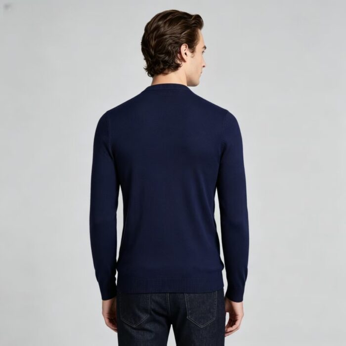 Men's Slim Fit Solid Turtleneck Long Sleeve Knit Sweater Soft Warm Fall Winter Base Layer Pullover - Image 103