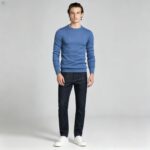 Men's Slim Fit Solid Turtleneck Long Sleeve Knit Sweater Soft Warm Fall Winter Base Layer Pullover - Image 106