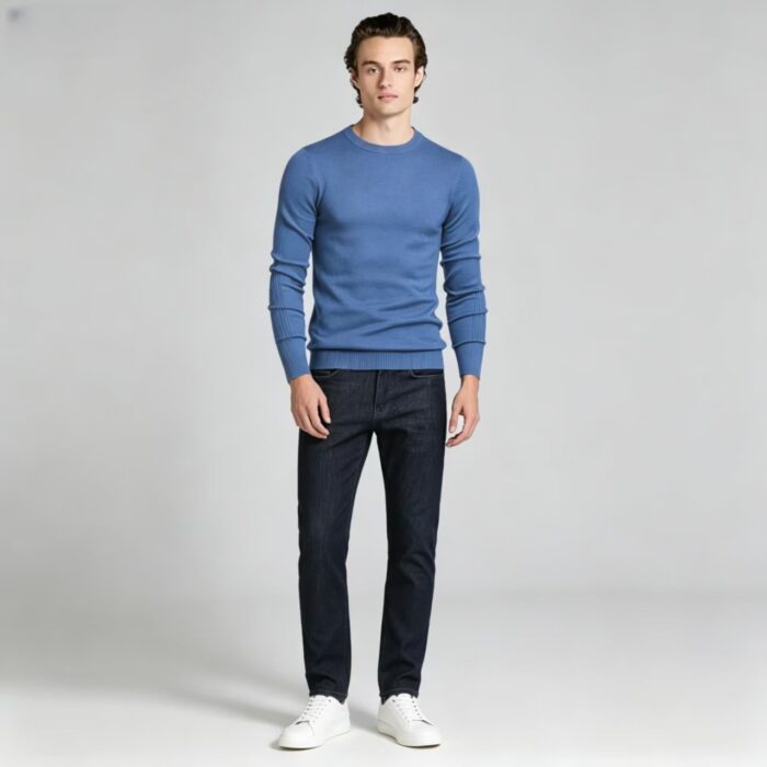 Men's Slim Fit Solid Turtleneck Long Sleeve Knit Sweater Soft Warm Fall Winter Base Layer Pullover - Image 106