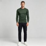 Men's Slim Fit Solid Turtleneck Long Sleeve Knit Sweater Soft Warm Fall Winter Base Layer Pullover - Image 110