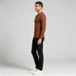 Men's Slim Fit Solid Turtleneck Long Sleeve Knit Sweater Soft Warm Fall Winter Base Layer Pullover - Image 116