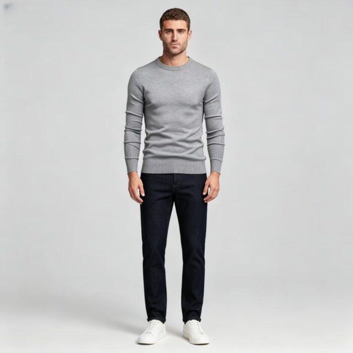 Men's Slim Fit Solid Turtleneck Long Sleeve Knit Sweater Soft Warm Fall Winter Base Layer Pullover - Image 118