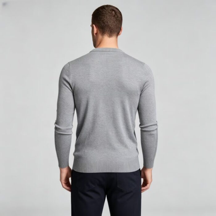 Men's Slim Fit Solid Turtleneck Long Sleeve Knit Sweater Soft Warm Fall Winter Base Layer Pullover - Image 119
