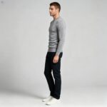 Men's Slim Fit Solid Turtleneck Long Sleeve Knit Sweater Soft Warm Fall Winter Base Layer Pullover - Image 120
