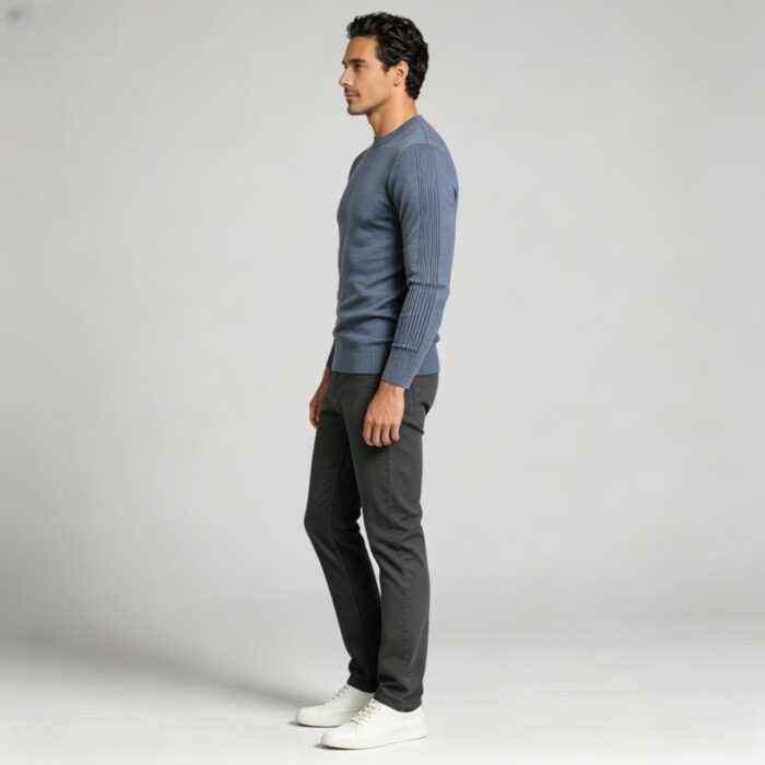 Men's Slim Fit Solid Turtleneck Long Sleeve Knit Sweater Soft Warm Fall Winter Base Layer Pullover - Image 124