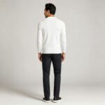 Men's Slim Fit Solid Turtleneck Long Sleeve Knit Sweater Soft Warm Fall Winter Base Layer Pullover - Image 127