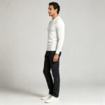 Men's Slim Fit Solid Turtleneck Long Sleeve Knit Sweater Soft Warm Fall Winter Base Layer Pullover - Image 128